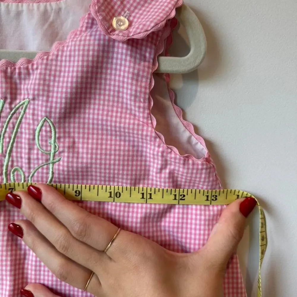 Rosalina baby pink gingham dress